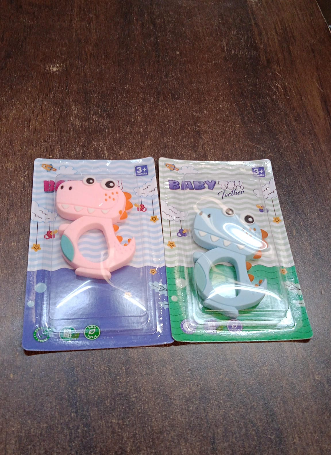 Silicone Dinosaur Teether for Baby (1 Pc / Mix Design & Color) Silicone Dinosaur Teether for Baby (1 Pc / Mix Design & Color)